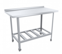 Стол разделочный с бортом 900х600х870(890) мм (AISI 430 0,5 мм)