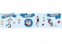 Комплект стендов для спортивного зала "Быстрее, выше, сильнее!"