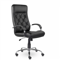 Кресло офисное К-10 Верона В хром Z11 (черный)