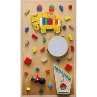 Панель тактильная с музыкальными инструментами 900х520 мм