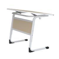 Стол 1-местный регулируемый по высоте c царгой и наклоном столешницы (г.р. 3-5,5-7) Серии "Фреш"