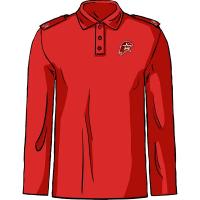 Рубашка-поло с длинным рукавом