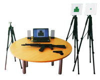 Лазерный стрелковый тренажерный комплекс "Рубеж-2" (массогабаритные макеты оружия АК и ПМ). Приказ 804 Минпросвещения РФ.