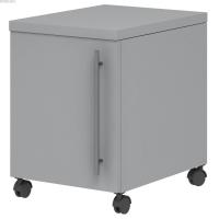 Тумба подкатная с дверцей, лист.сталь, 670х400х500 мм.